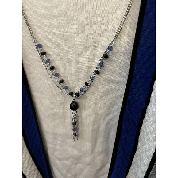 Alfred Dunner Ladies Long Sleeved 1-piece Sweater & Shirt  W/Necklace Petite Sm - Picture 2 of 8